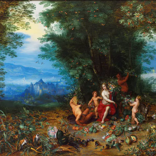 Jan Brueghel, Allegorie op de Aarde, 1610-1620. Foto Peter Cox.